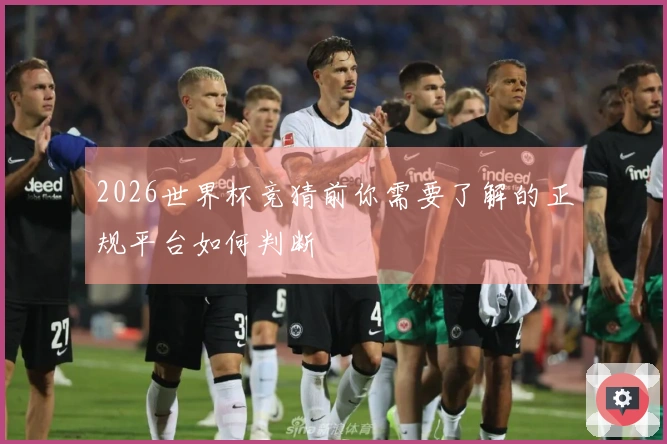 2026世界杯竞猜前你需要了解的正规平台如何判断