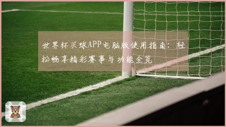 世界杯买球APP电脑版使用指南:轻松畅享精彩赛事与功能全览