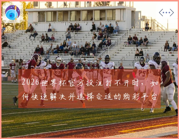 2026世界杯官方投注打不开时，如何快速解决并选择合适的购彩平台